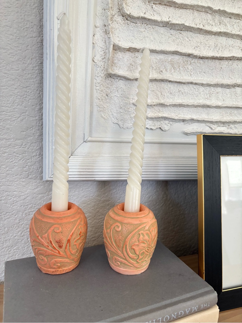 Terracotta Votive taper candle holders